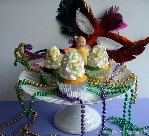 Mardi Gras Cupcakes
 Mardi Gras Cupcakes with Free Printables Hoosier Homemade