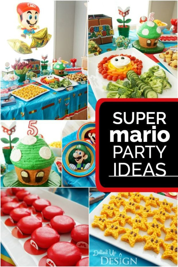 Mario Birthday Party Ideas
 Game A Boy s Super Mario Party Spaceships and Laser