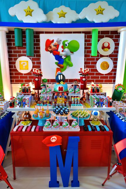 Mario Birthday Party Ideas
 154 best Super Mario Bros Party Ideas images on Pinterest
