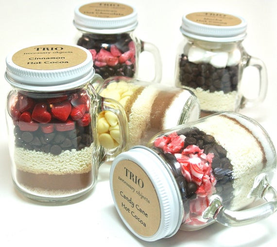 Mason Jar Wedding Favors
 Items similar to Hot Chocolate Wedding Favor 12 Mini 4 oz