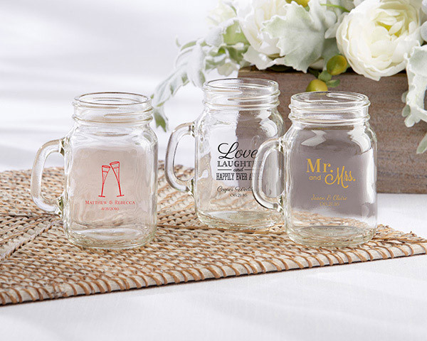 Mason Jar Wedding Favors
 Mini Mason Jar Wedding Favors Personalized Mason Jar