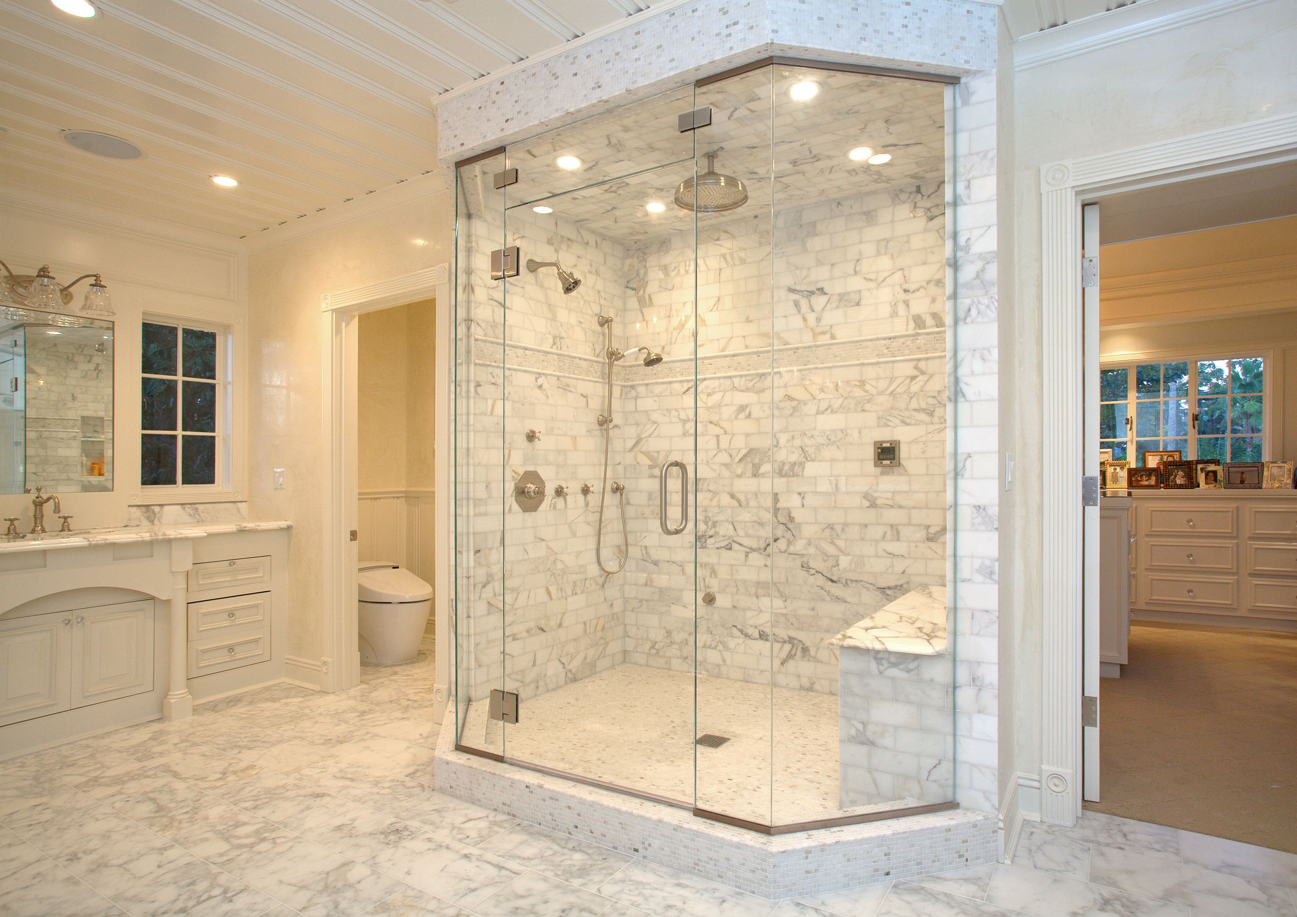 Master Bathroom Shower Ideas
 Inhabit Space Inc Renovates Historic Al Jolson Estate in