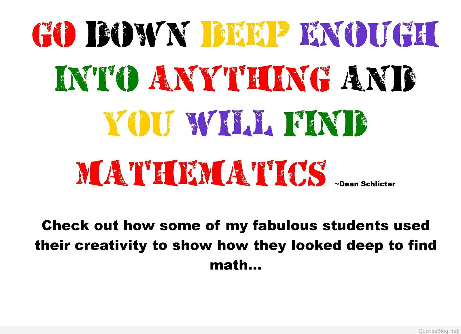 Mathematics Quotes For Kids
 Math awesome quotes with love