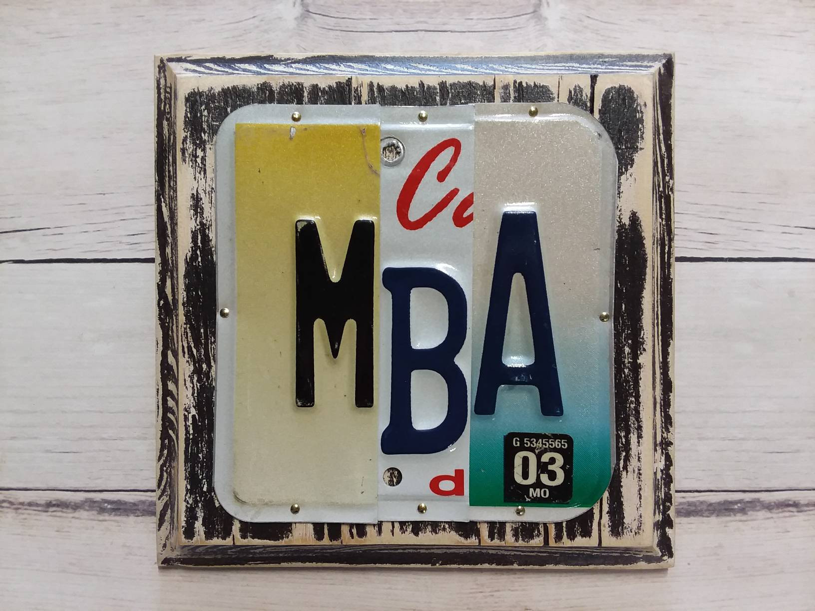 Mba Graduation Gift Ideas
 MBA Gift Gift for Graduate License Plate Art College