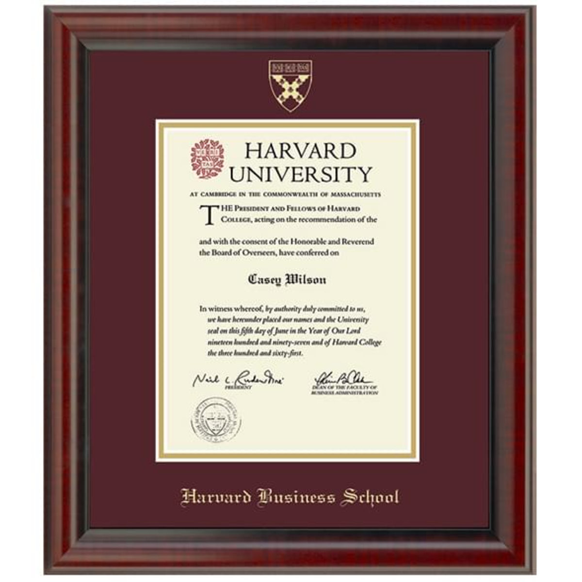 Mba Graduation Gift Ideas
 ficial Harvard Business School Diploma Frame the