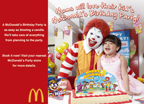 Mcdonalds Kids Party
 Marketing Blogs