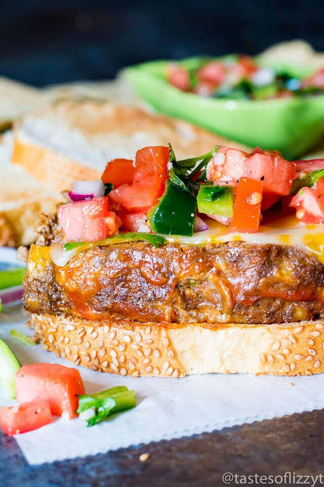 Meatloaf Falls Apart
 Mexican Meatloaf Sandwiches with Cheese and Pico de Gallo