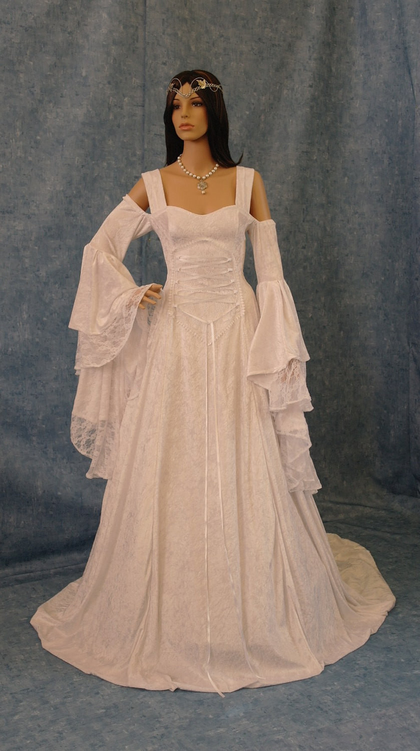 Medieval Wedding Dresses
 Renaissance me val handfasting wedding dress by
