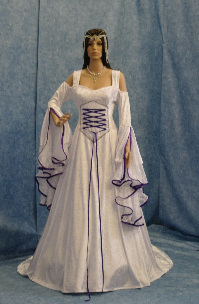 Medieval Wedding Dresses
 Renaissance me val handfasting wedding dress by