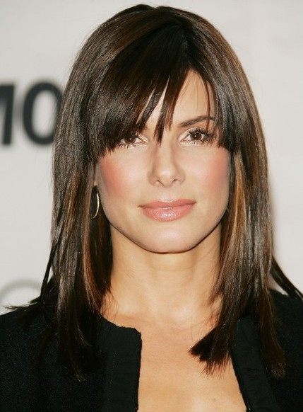 Medium Hairstyle With Side Bangs
 Latest Popular Hairstyles with Cool Bangs Hairstyles Weekly
