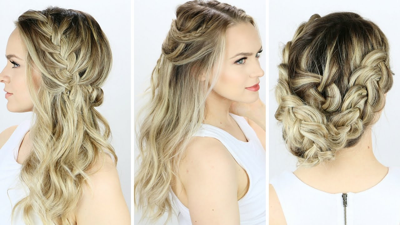 Medium Hairstyles For Wedding Guests
 3 Prom or Wedding Hairstyles You Can Do Yourself