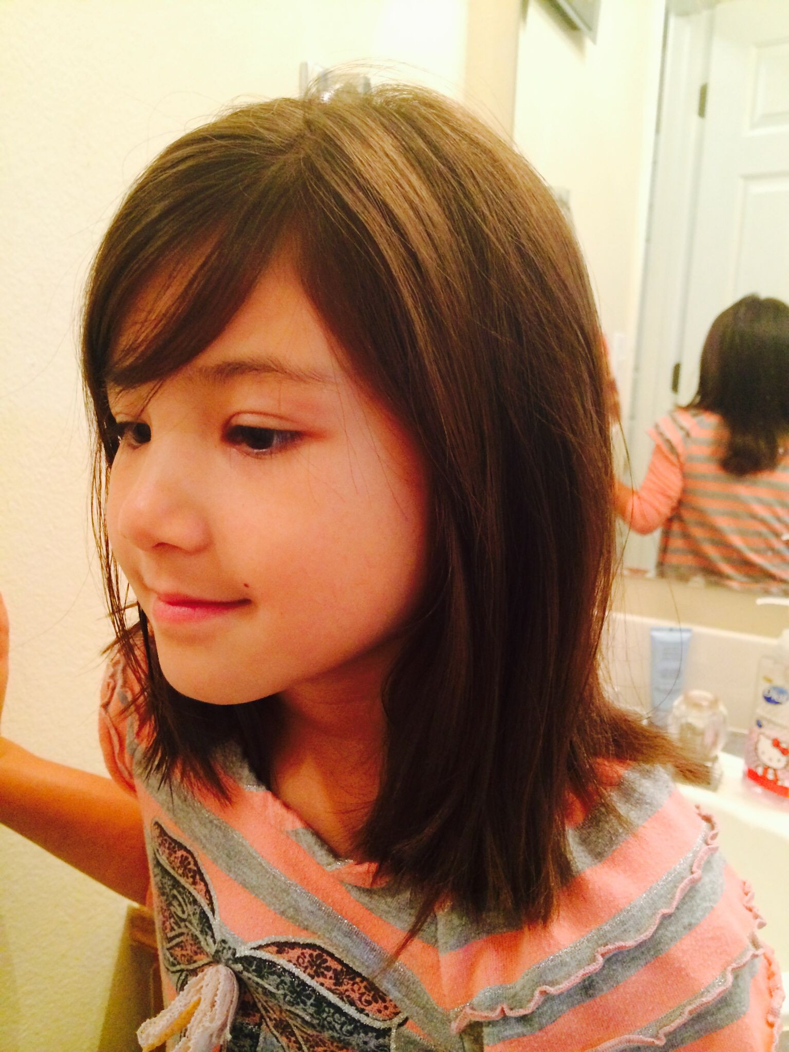 Medium Length Little Girl Haircuts
 Medium length Little girl hair cut