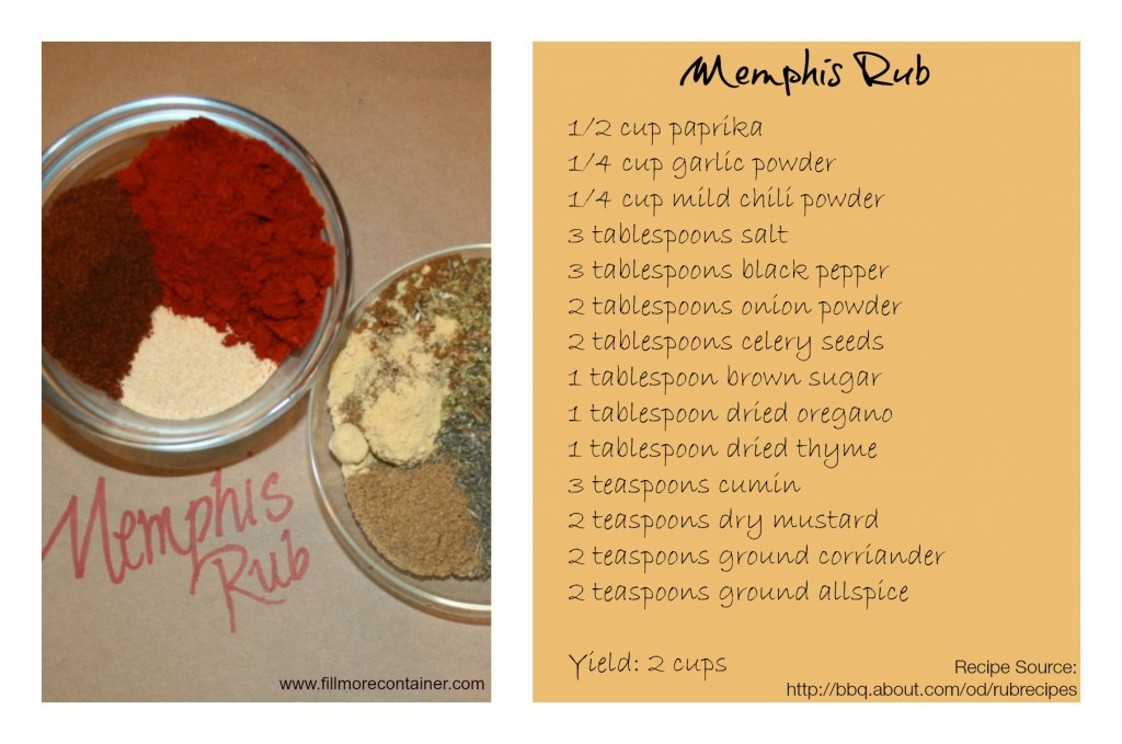Memphis Bbq Rubs
 How to Make Spice Rubs for Dad Fillmore Container