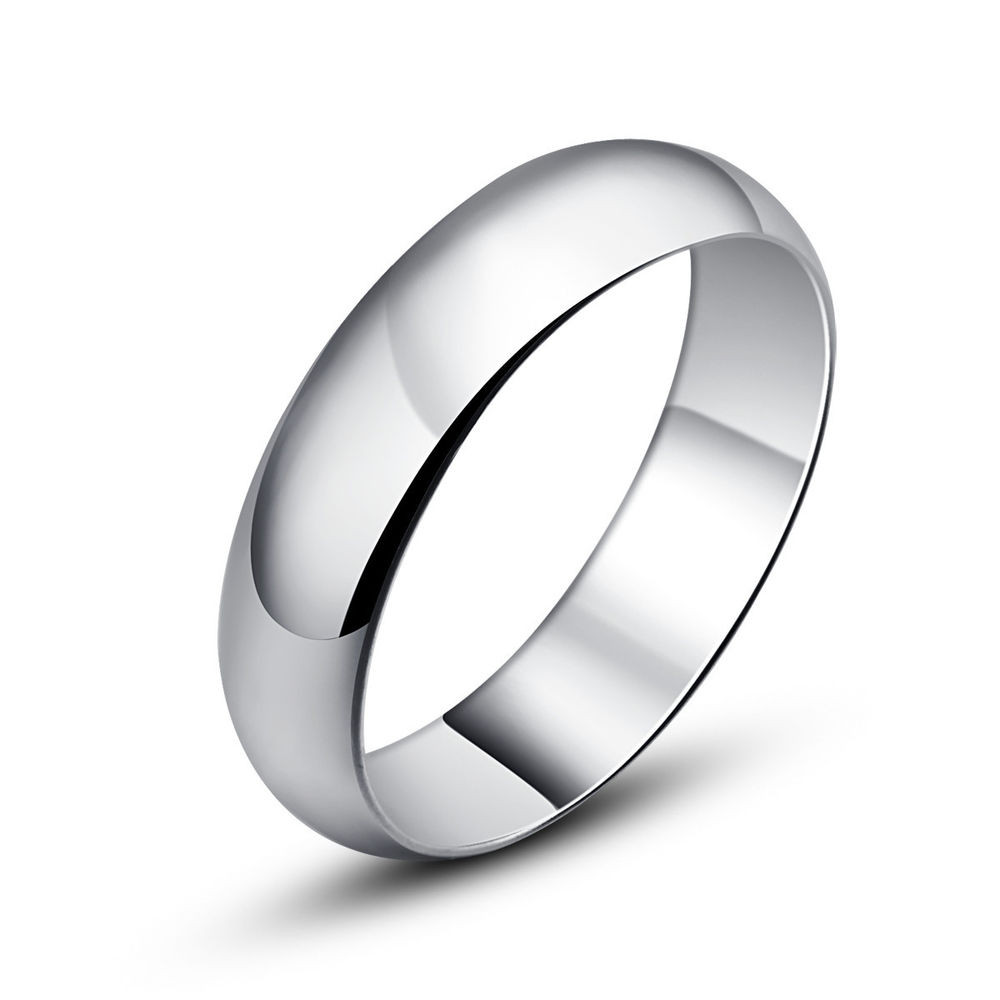Men's Sterling Silver Wedding Bands
 925 Silver Sterling Silver Round Men s Ring Classic