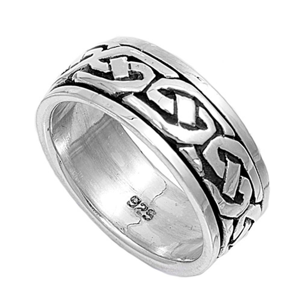 Men's Sterling Silver Wedding Bands
 Sterling Silver Woman s Men s Ring Celtic Knot 925 Wedding