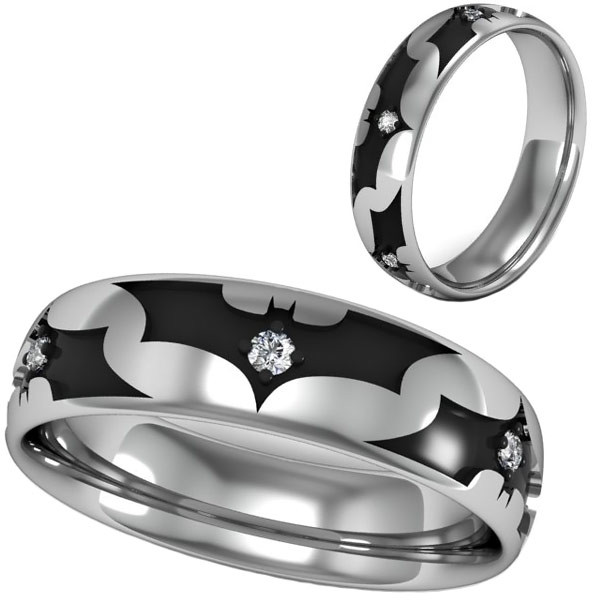 Mens Batman Wedding Rings
 Batman Wedding Ring