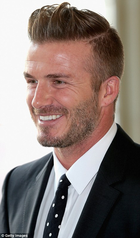 Mens Hairstyles Over 40 Years Old
 David Beckham attends the Queen s Young Leaders reception