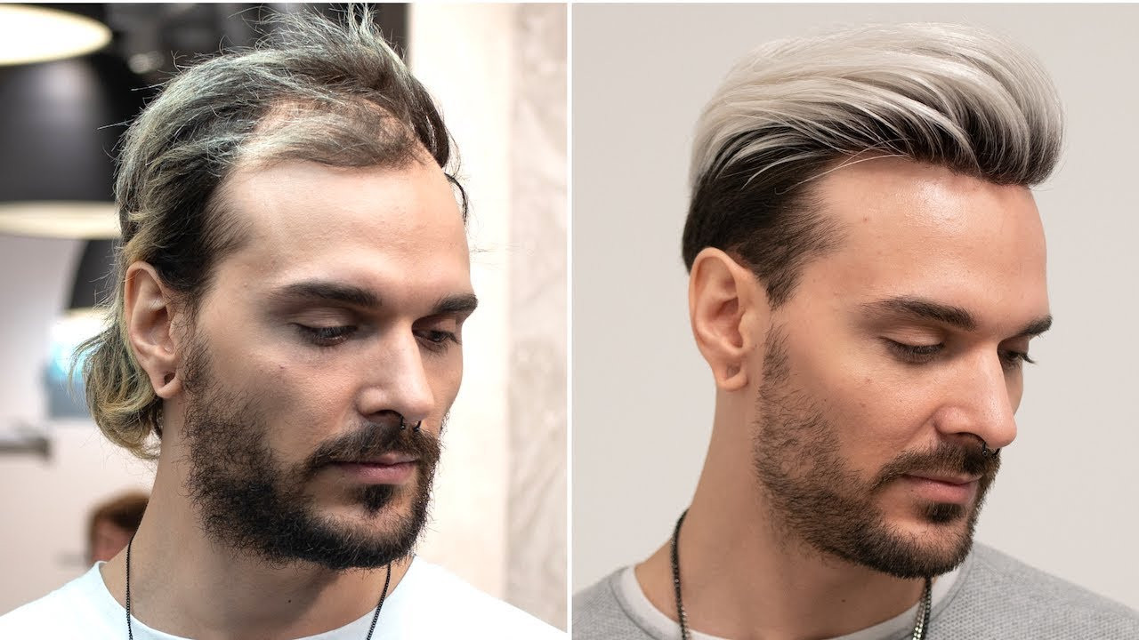 Mens Platinum Hairstyles
 Silver Platinum Hairstyle for Men
