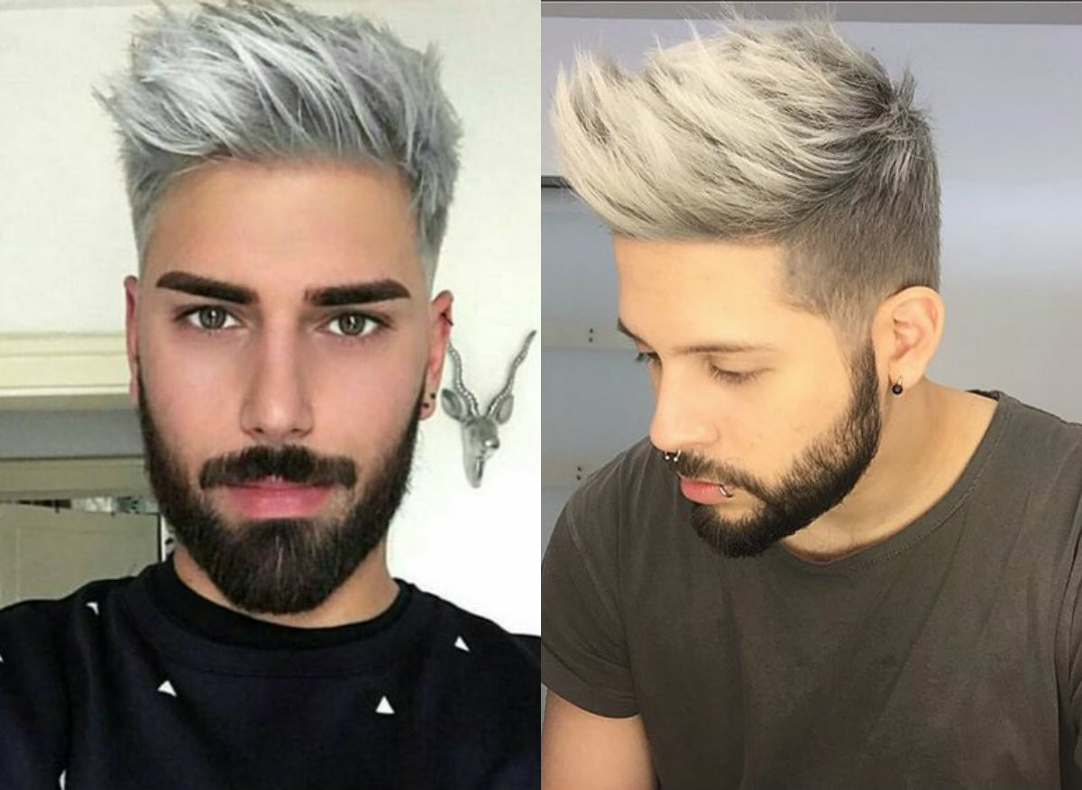 Mens Platinum Hairstyles
 Beards & Male Platinum Blonde Hair Color Trends 2017