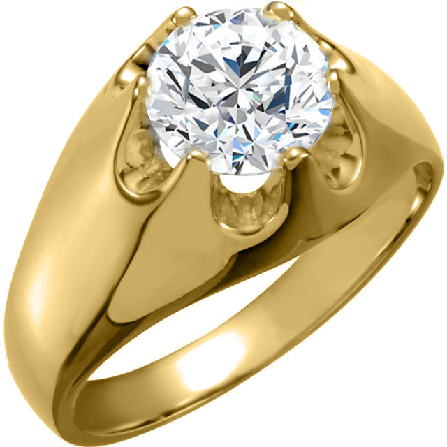 Mens Yellow Gold Diamond Rings
 18k Yellow Gold Mens Solitaire Diamond Ring 3 0 ct K VS2