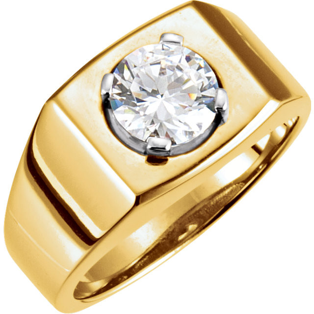 Mens Yellow Gold Diamond Rings
 14k Yellow gold Mens Solitaire Diamond Ring 1 2 ct