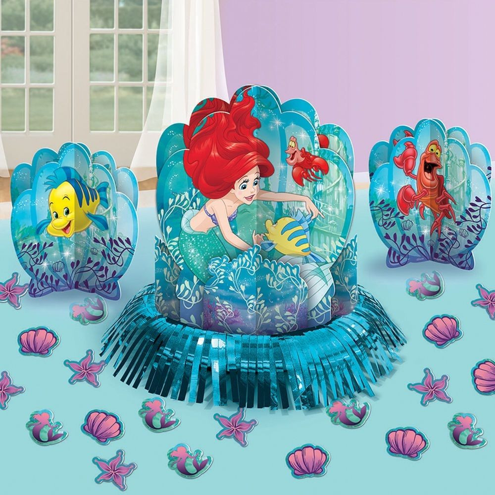 Mermaid Birthday Decorations
 Disney Little Mermaid Ariel Birthday Party Centerpiece
