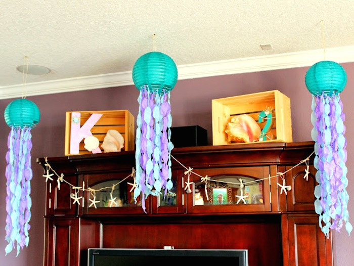 Mermaid Birthday Party Decoration Ideas
 Kara s Party Ideas Mermaid Themed Birthday Party Ideas
