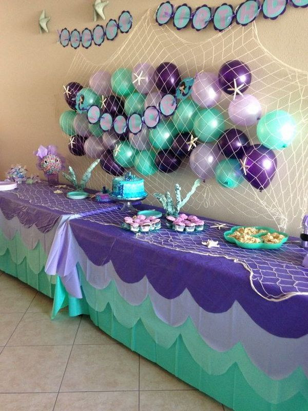Mermaid Birthday Party Decoration Ideas
 Awesome Balloon Decorations