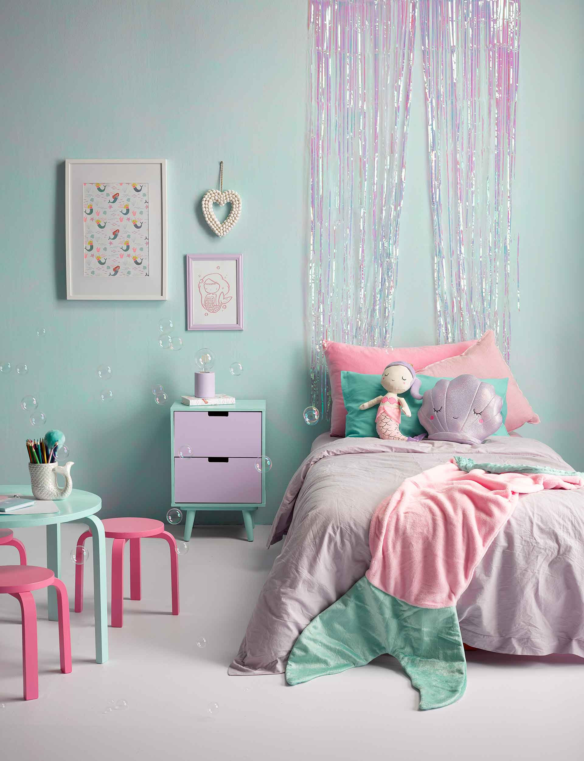 Mermaid Kids Room
 How to give your kid s bedroom a mermaid inspired makeover