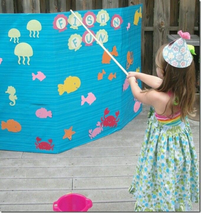 Mermaid Party Game Ideas
 Go fish or those rubber duckies like the carnival