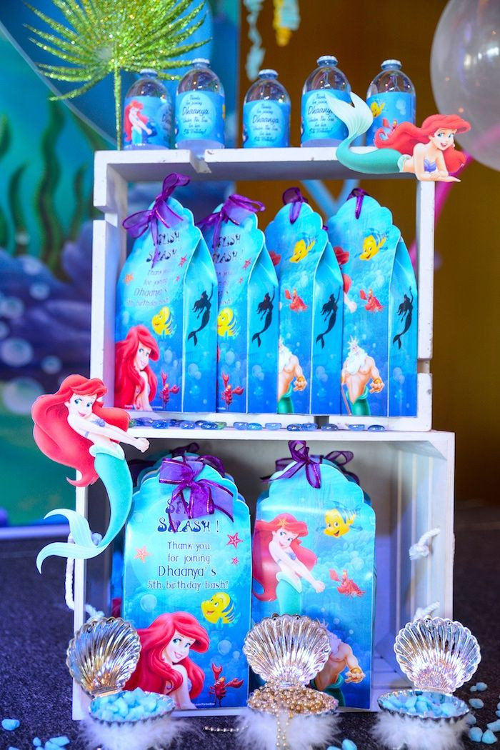 Mermaid Party Ideas Pinterest
 Little Mermaid t bags from an Ariel the Little Mermaid