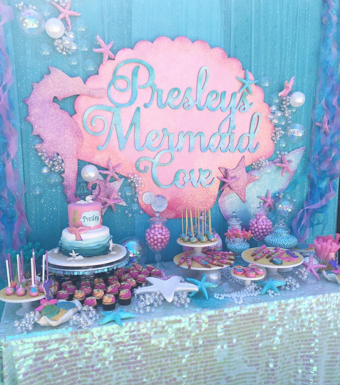 Mermaid Theme Party Ideas
 Up bright and early for the most adorable mermaid party
