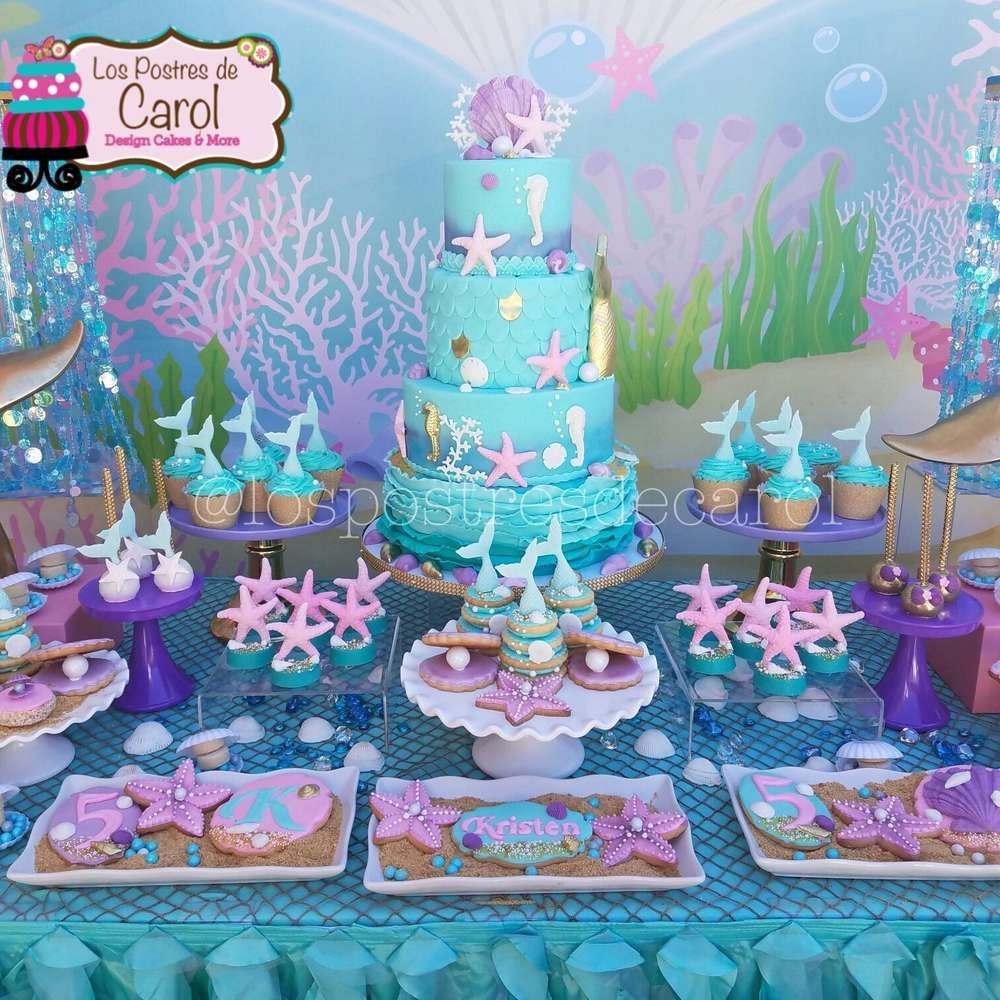 Mermaid Themed Party Ideas
 Kristen Mermaid Party CatchMyParty