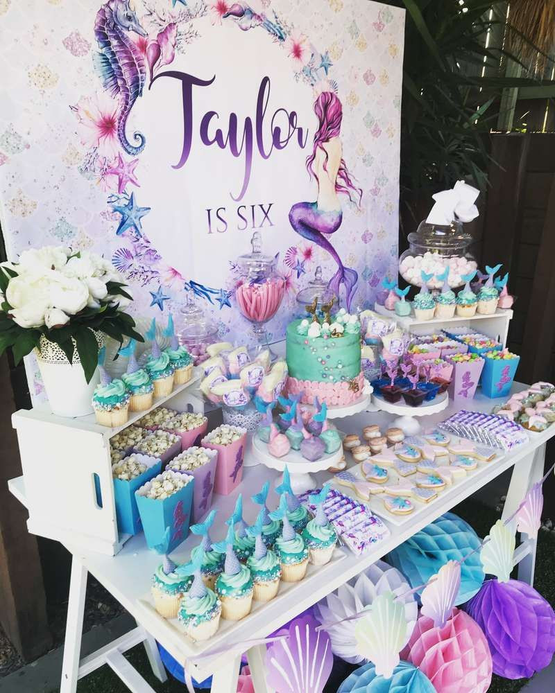 Mermaid Unicorn Party Ideas
 This Mermaid Birthday Party is absolutely stunning The
