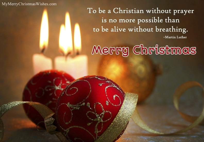 Merry Christmas Christian Quotes
 Religious Christian Christmas Quotes and Sayings for