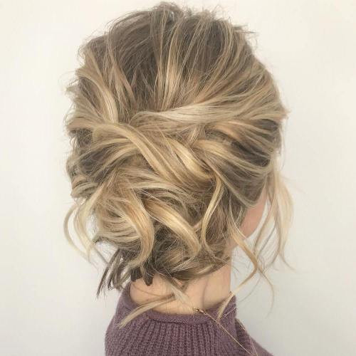 Messy Updo Hairstyles For Medium Length Hair
 60 Easy Updo Hairstyles for Medium Length Hair in 2018
