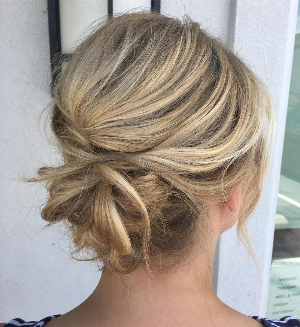 Messy Updo Hairstyles For Medium Length Hair
 60 Tren st Updos for Medium Length Hair in 2019