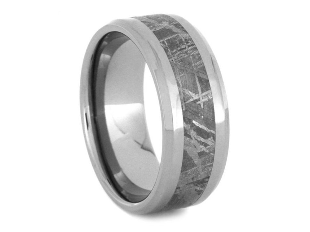 Meteorite Wedding Bands
 Meteorite Wedding Ring for Men Titanium Wedding Band with