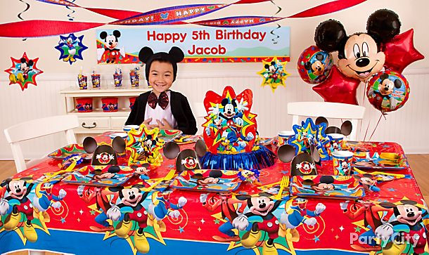 Mickey Mouse Baby Shower Decorations Party City
 Mickey Mouse Birthday Party Ideas Party City