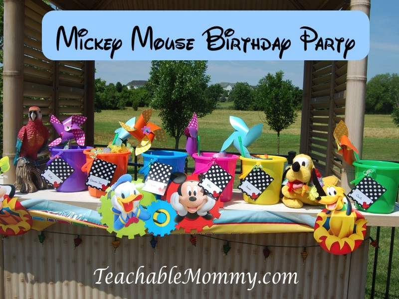 Mickey Mouse Beach Party Ideas
 Mickey Mouse Clubhouse Luau Birthday Party Teachable Mommy