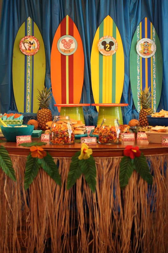 Mickey Mouse Beach Party Ideas
 Jake s Second Birthday Luau CatchMyParty