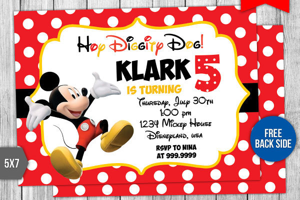 Mickey Mouse Birthday Card
 FREE 33 Birthday Card Designs & Examples in PSD