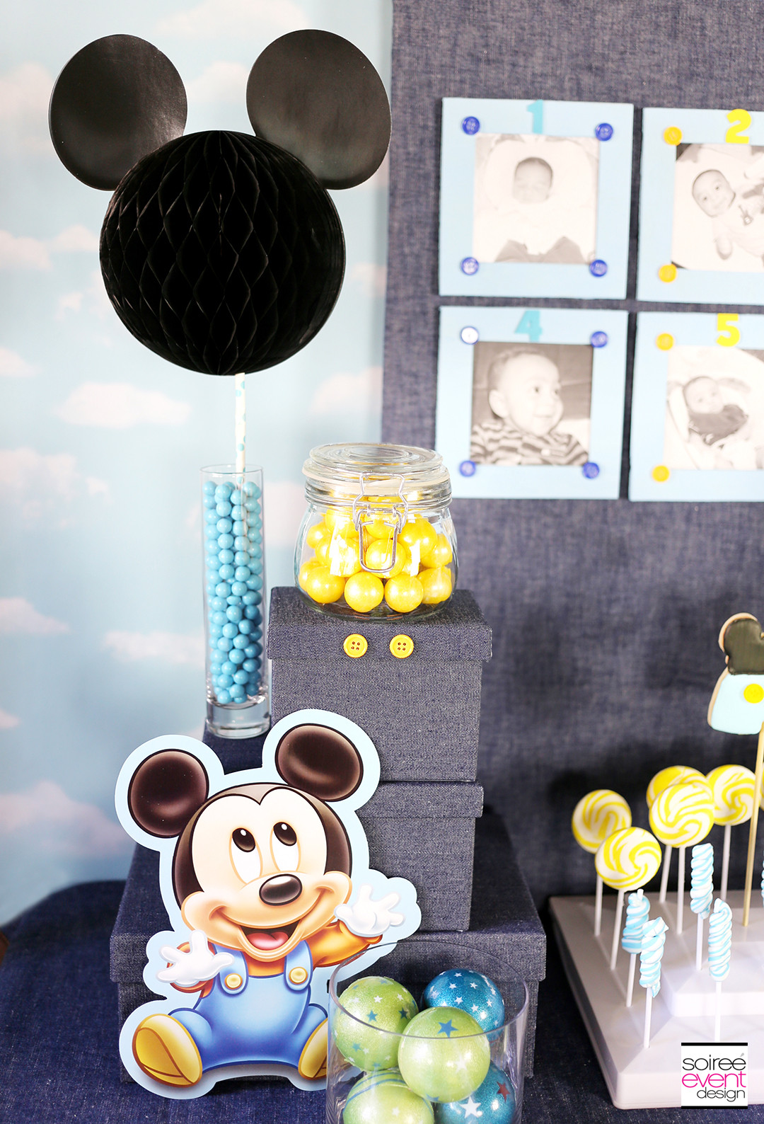 Mickey Mouse Birthday Decorations
 Mickey Mouse First Birthday Party Ideas Soiree Event Design