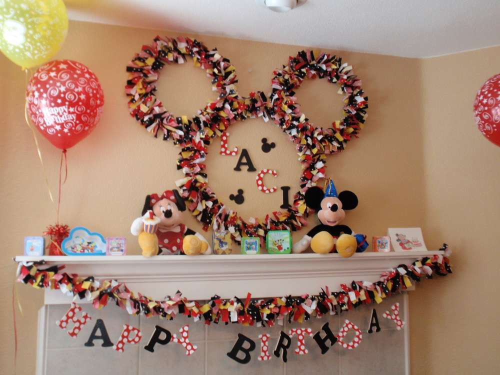 Mickey Mouse Birthday Decorations
 Disney Mickey Mouse Birthday Party Ideas