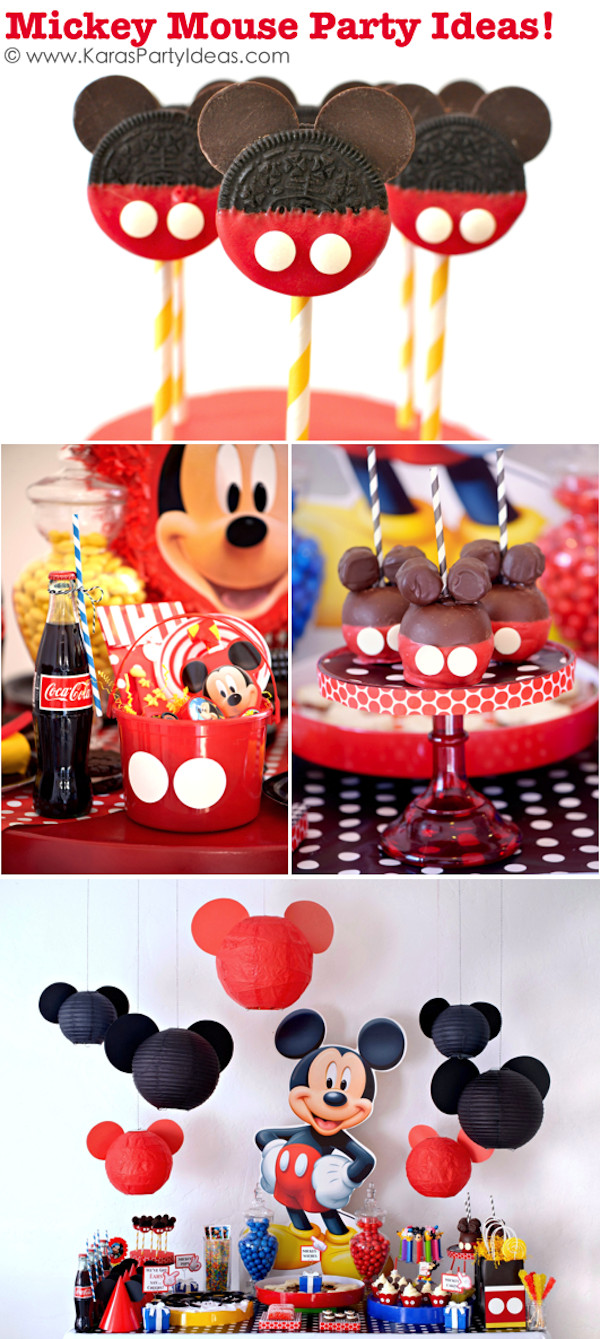 Mickey Mouse Birthday Decorations
 Homespun With Love Inspiration 12 Boy Birthday Parties