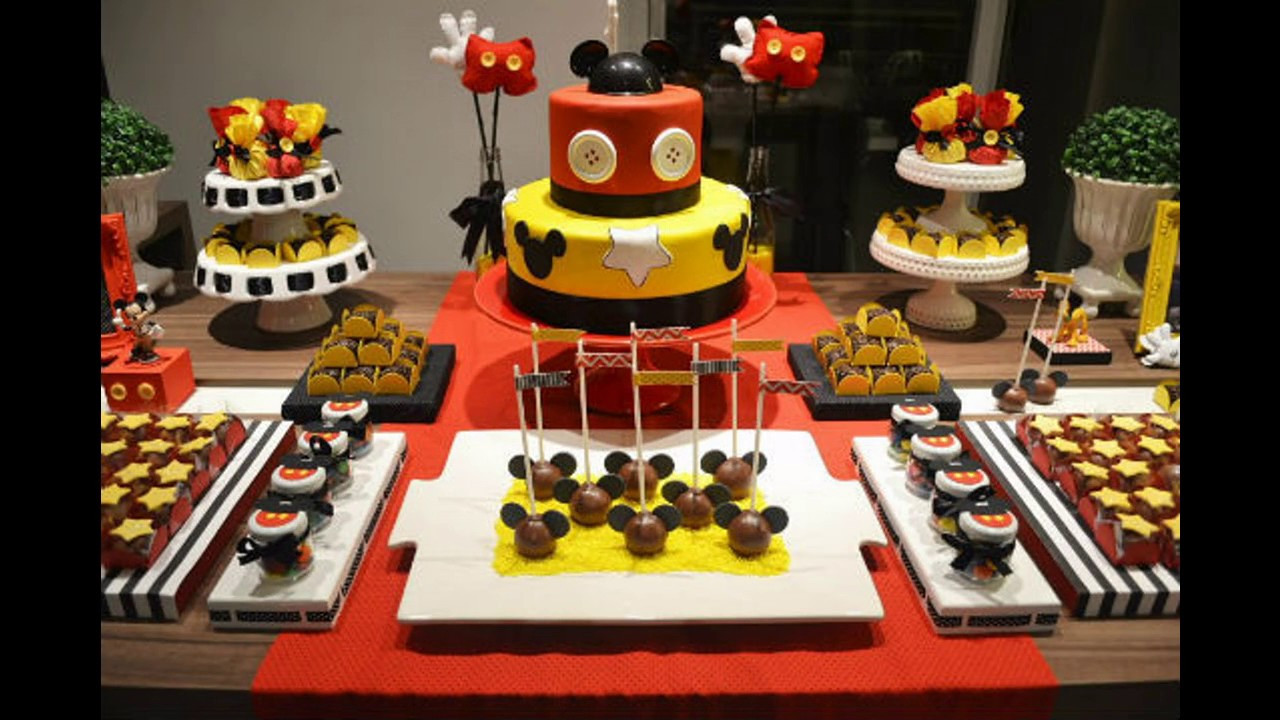Mickey Mouse Birthday Decorations
 Mickey mouse party decorating ideas