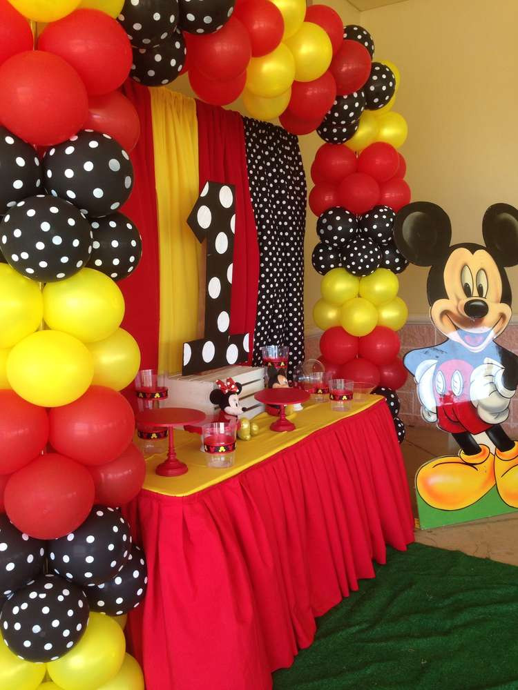 Mickey Mouse Birthday Decorations
 Mickey Mouse Birthday Party Ideas 1 of 11