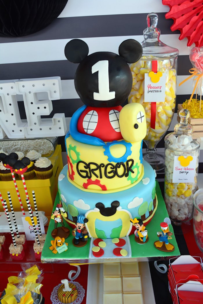 Mickey Mouse Birthday Party Supplies
 Kara s Party Ideas Mickey Mouse 1st Birthday Party