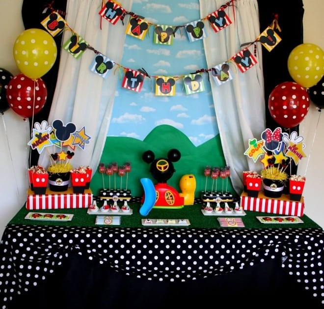 Mickey Mouse Birthday Party Supplies
 29 Mickey Mouse Birthday Party Ideas Spaceships and