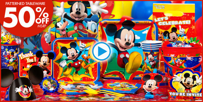 Mickey Mouse Birthday Party Supplies
 Mickey Mouse Party Supplies
